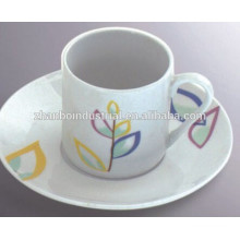 FINE PORCELAIN COFFEE CUP AND SAUCER